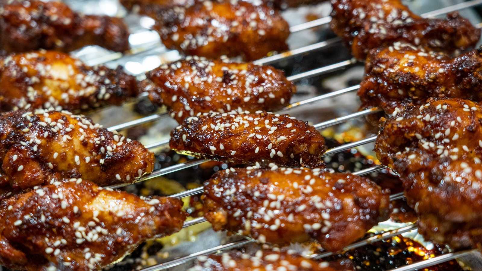 fried food on stainless steel tray